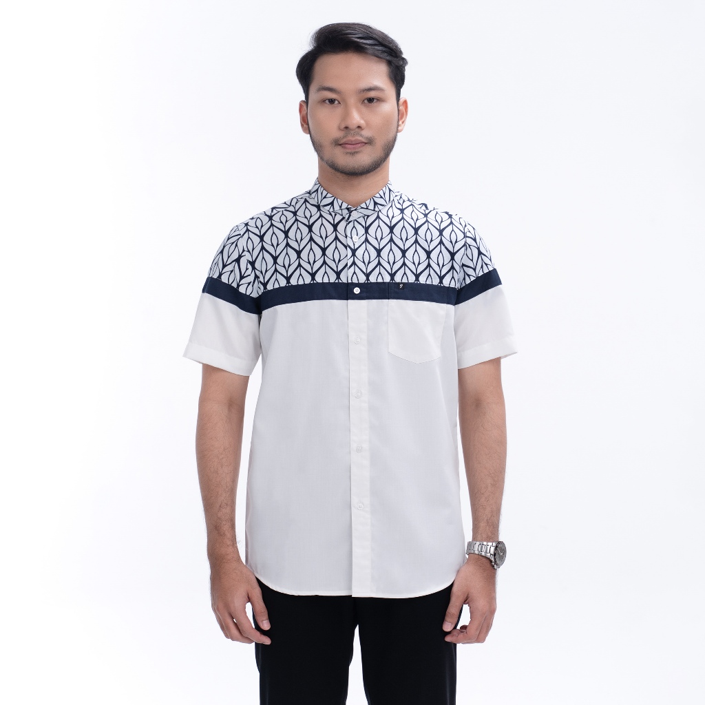 Fadkhera Fatih Lengan Pendek Baju Koko Batik Pria Dewasa