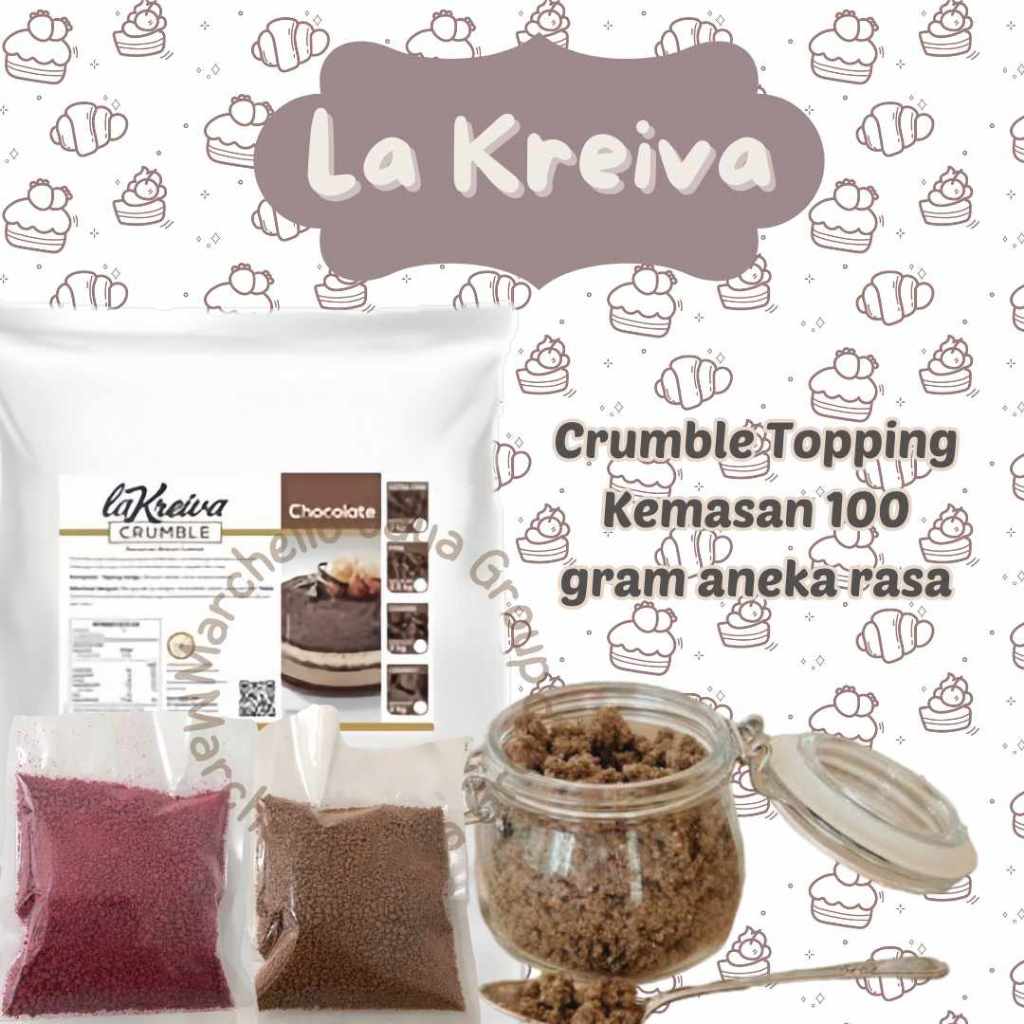 

La Kreiva Crumble Topping Aneka Ras Repack 100 Gram