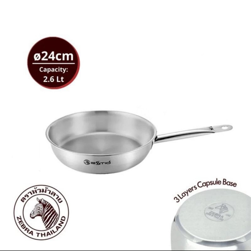 ZEBRA ESTIO PRO FRYPAN 24CM 175102 PANCI PENGGORENGAN