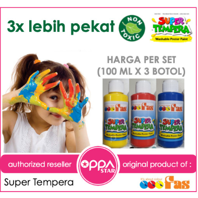 

Fas School Paint Original 100 ML Set 3 - Cat Air Poster Tempera