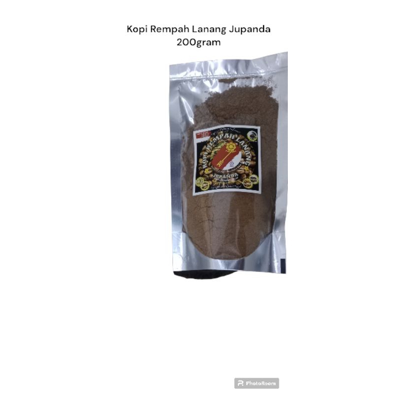 

Kopi Rempah Lanang Jupanda 200gram| kopi lanang robusta+jahe+rempah