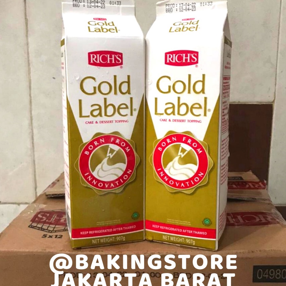 

✶#Sale❉ Richs Gold Label | Rich's Rich Whipping Cream 907 gr D46 ✯