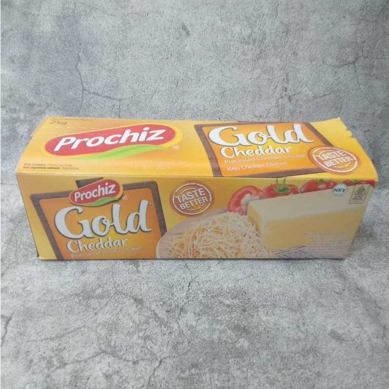 

Prochiz Gold Cheddar Cheese / Keju Prochiz Gold 2kg