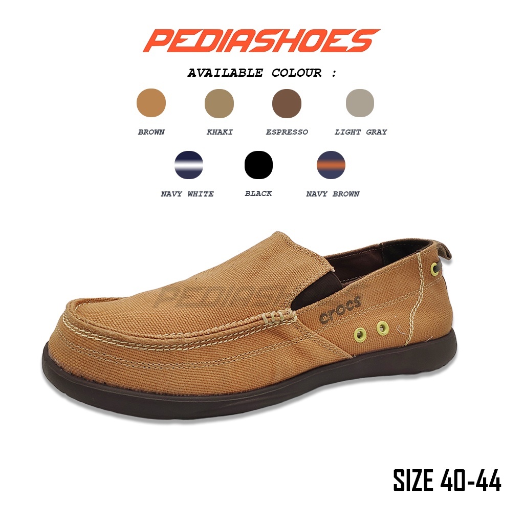 Sepatu Pria Crocs Walu Men Sepatu Kantor Casual Cowok Original Crocs Sepatu Santai Casual