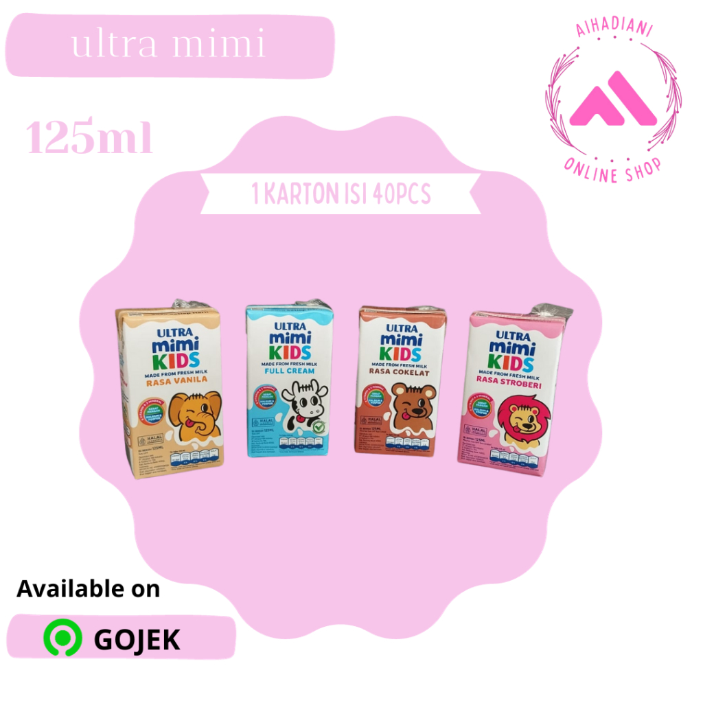 

Susu Ultra Mimi 125ml Aneka Rasa 1karton isi 40pcs