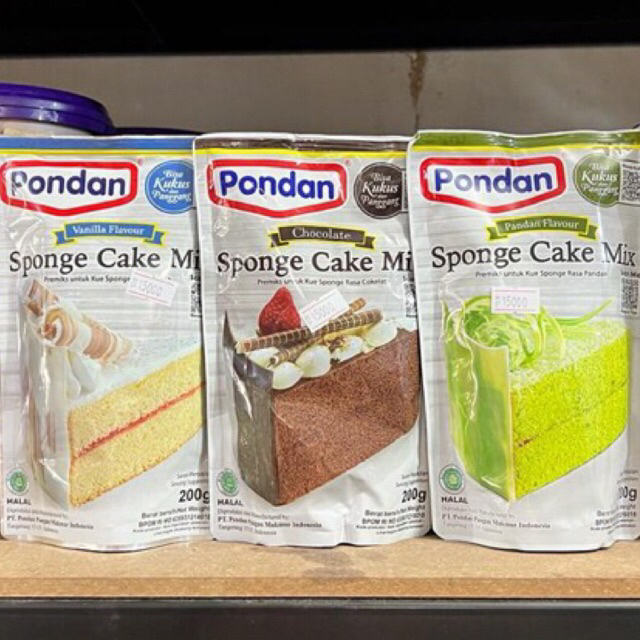 

Pondan Sponge Cake mix 200gr