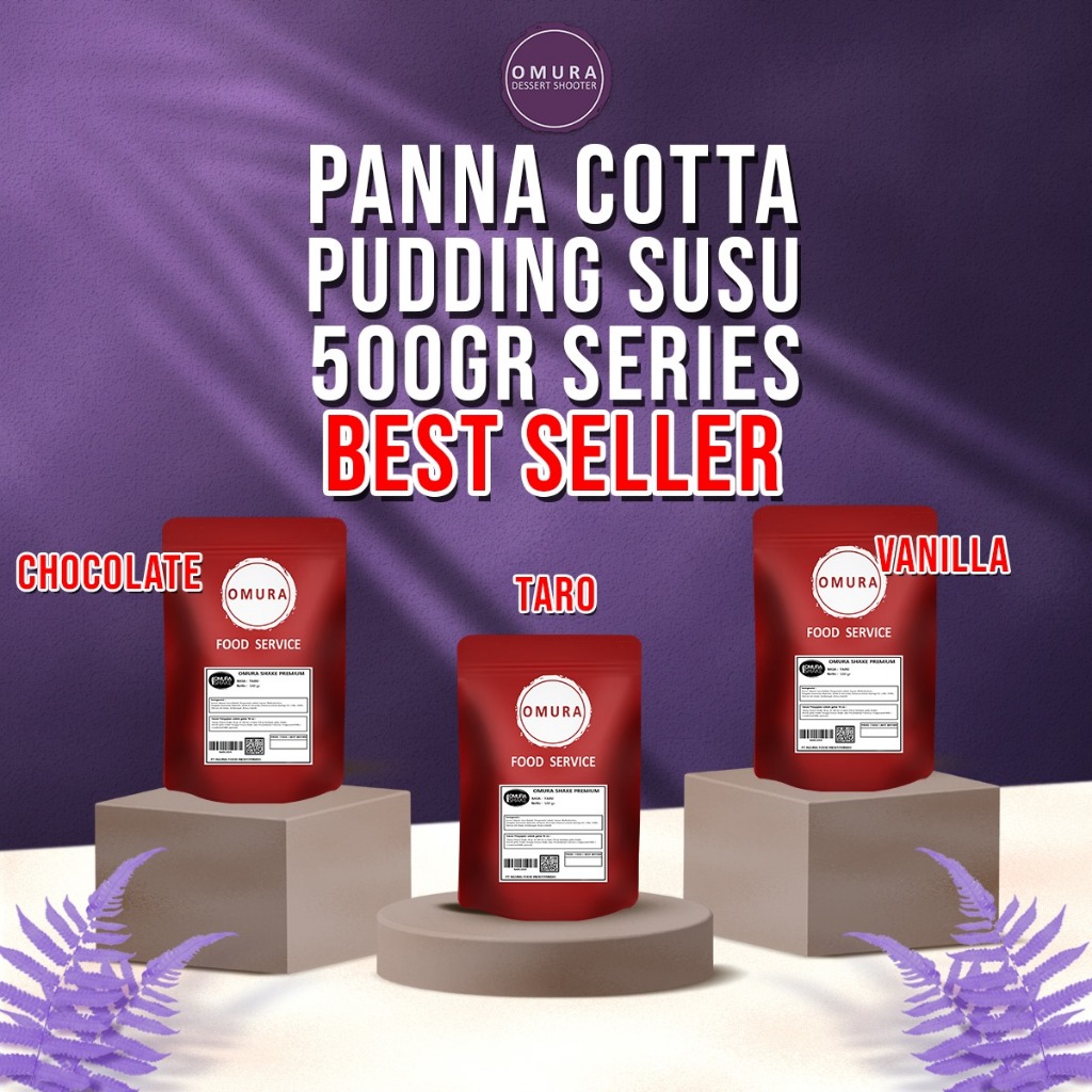 

[SERIES PANNA COTTA] Panna Cotta Pudding Sutra ala Italia Aneka Rasa Omura Dessert Shooter 500 Gr