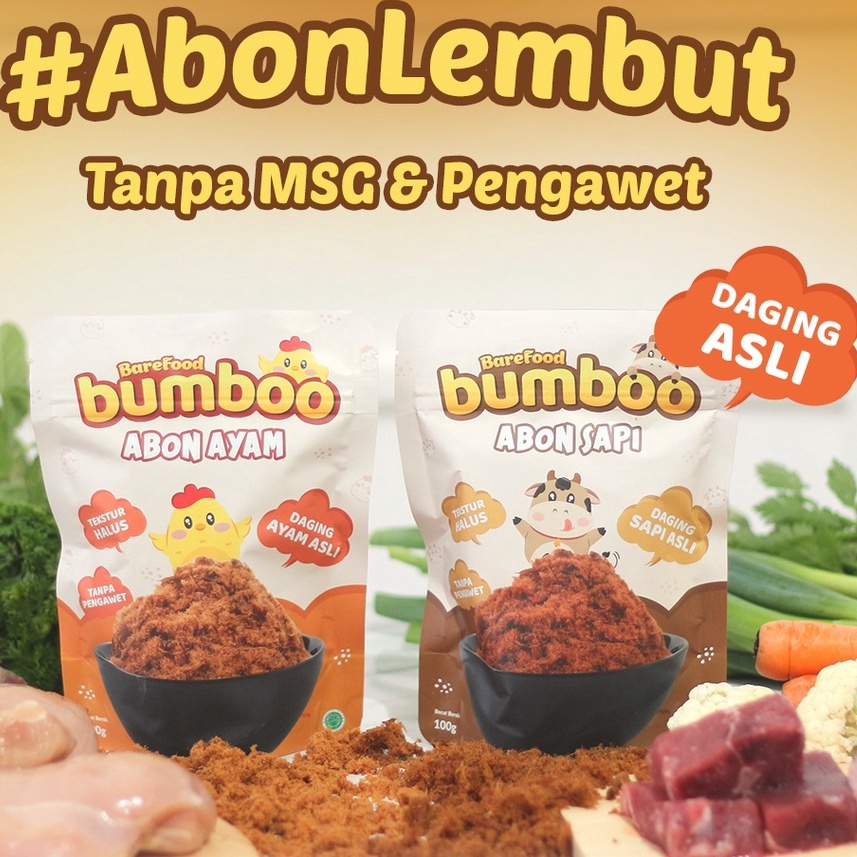 

[KODE RP0KJ] BUMBOO Abon Asli - Tekstur Lembut MPASI Si Kecil - Sumber Protein - Tanpa MSG - Tanpa Pengawet