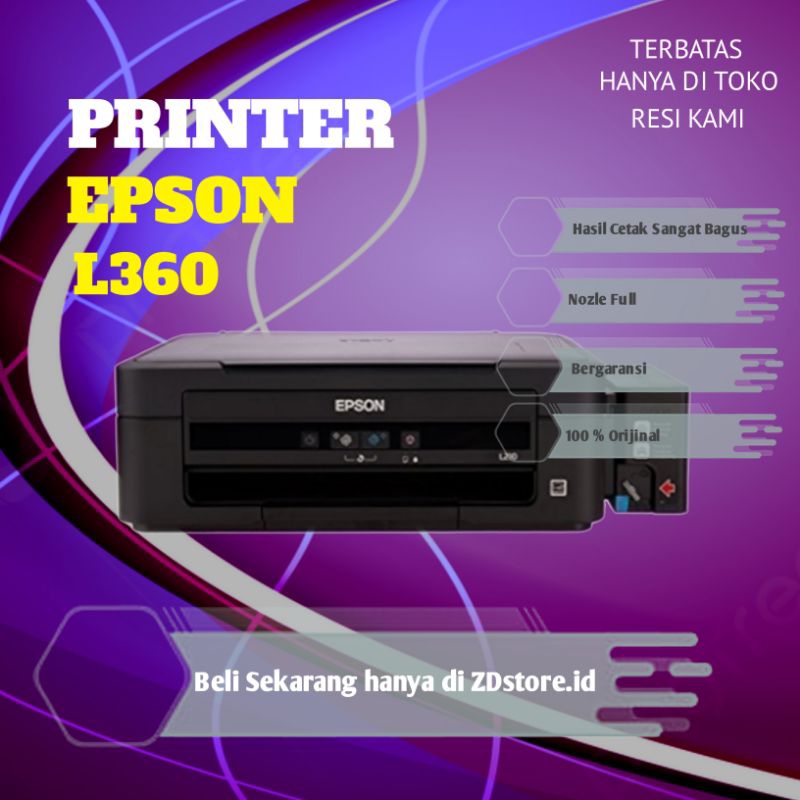 Printer Epson L360 printer Scan Copy Printer cetak warna