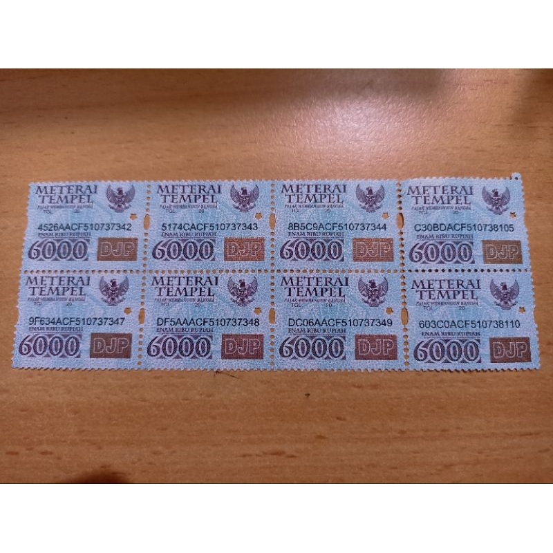 

SALE Materai Tempel 6000 Original Benda Pos ( Jual sepaket isi 6)
