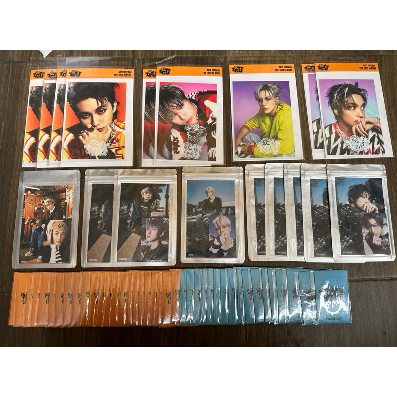 (ready stock, baca deskripsi) NCT DREAM OFFICIAL MD — AGIT TRADING CARD B VER SEALED POSTCARD HOLOGR