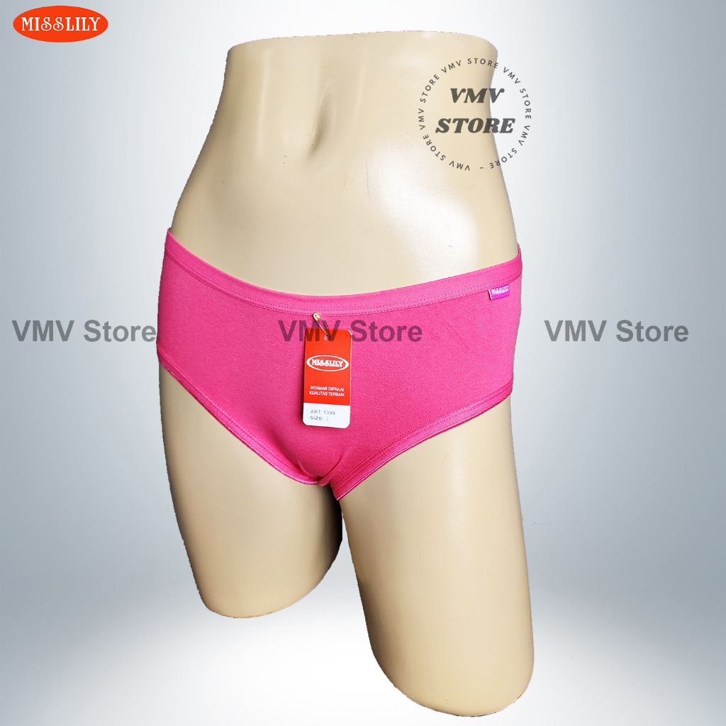 Celana Dalam Wanita Super Lembut Misslily 1399 Super Soft Series Dalaman Wanita CD Polos L XL XXL