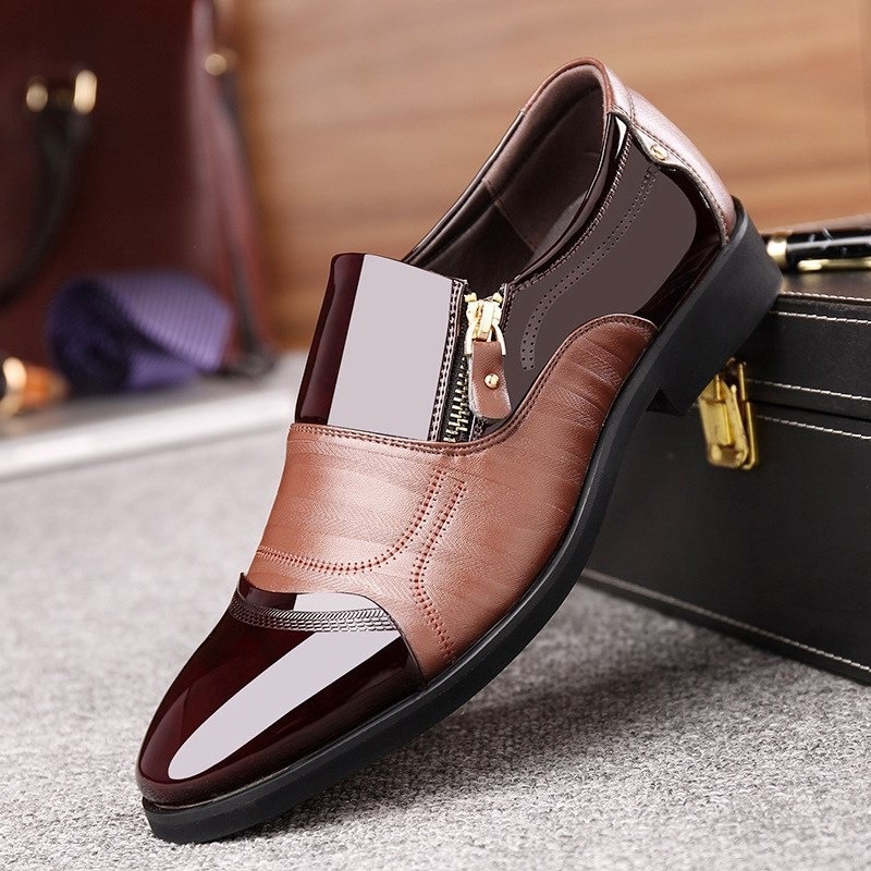 Grosiran Murah Sepatu Pantofel Pria Kulit hitam dan coklat sepatu kerja dan formal BELLARIO import 