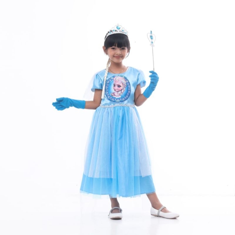 dress anak/ baju frozen anak/ baju elsa frozen/ baju anak perempuan/FROZEN