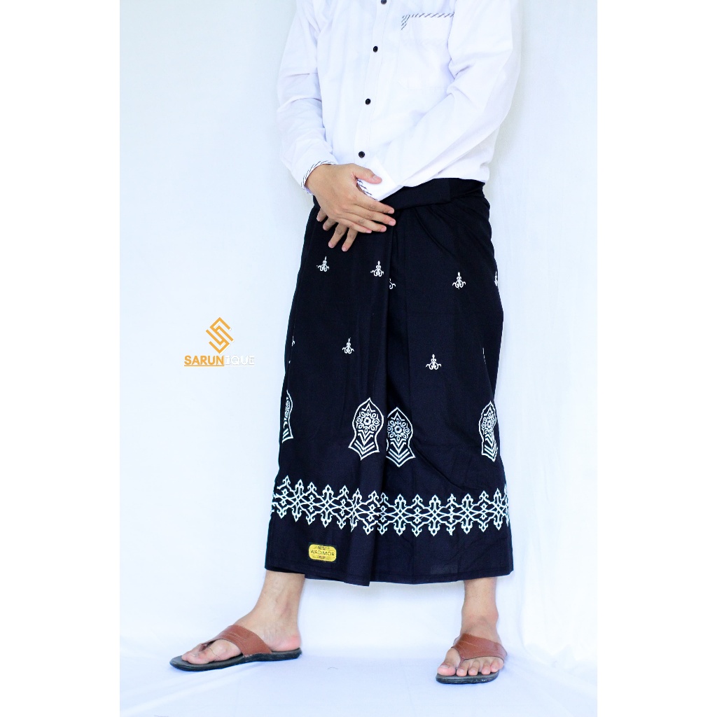 Wadimor Sarung Bordir Wadimor Motif Timbul Terompah Motif Sandal Nabi Bordir Timbul