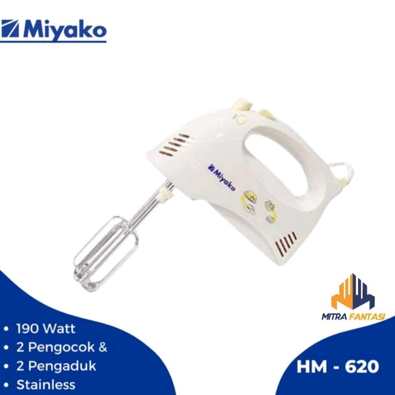 Hand Mixer Tangan MIYAKO HM 620 Pencampur Pengaduk Adonan HM620