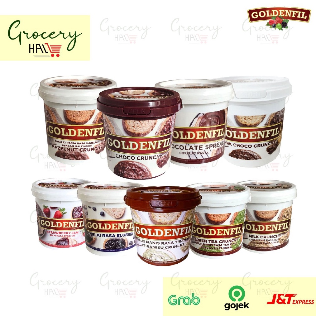

12.12 Terlaris GOLDENFIL SPREAD 1 KG ( CHOCO CRUNCHY, TIRAMISU, HAZELNUT, DLL ) gas !!