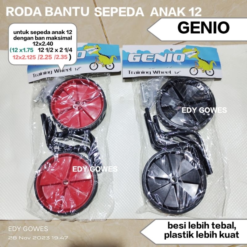 roda bantu sepeda anak 12 Genio roda bantu kuat kokoh sepeda anak ukuran 12