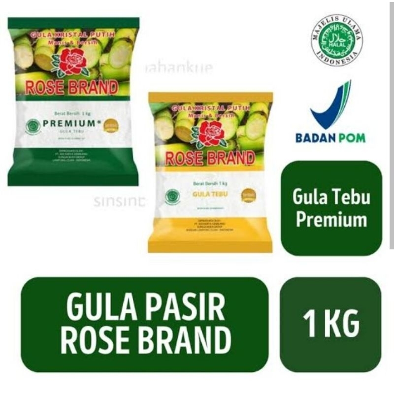 

Gula pasir merk( Rosebran. KTM. KBA 1kg)