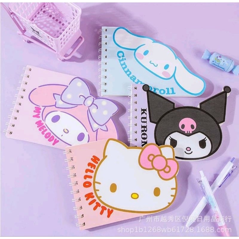 

Notebook Binder Ring/Buku Catatan Memo Anak-Anak Dewasa Karakter Sanrio006