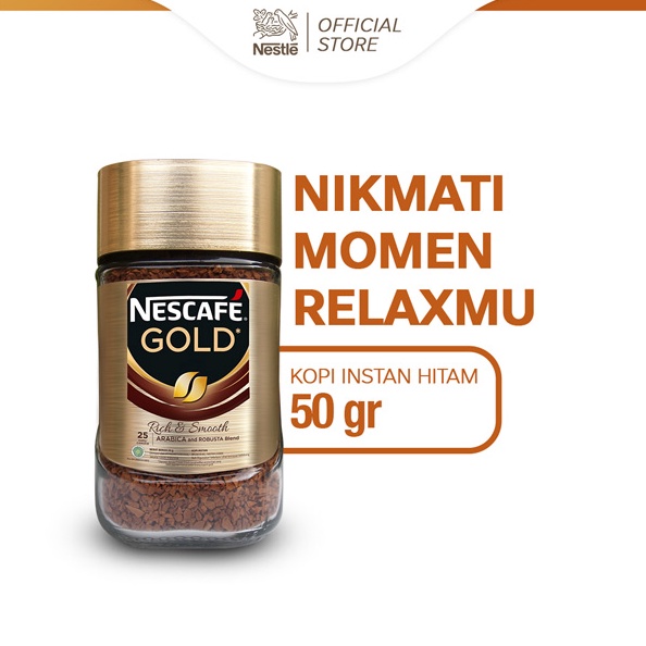 

12.12 Brands Festival NESCAFE GOLD Kopi Instan Kopi Hitam Jar 50gr 