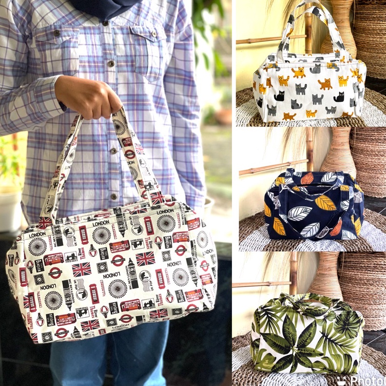 ✨Original✨ Hand Bag travel kanvas size medium/tas travel jinjing serbuuu 