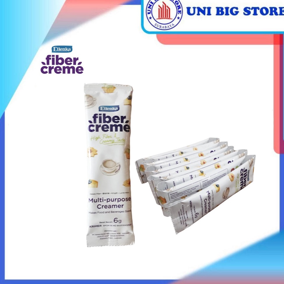 

BD3542 Ellenka Fiber Creme Multi Purpose Creamer 6 gr 10 Sachets Krimer Susu Santan Terlaku.!