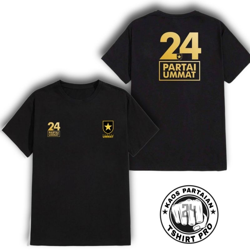 KAOS PARTAI UMMAT NO 24 HITAM