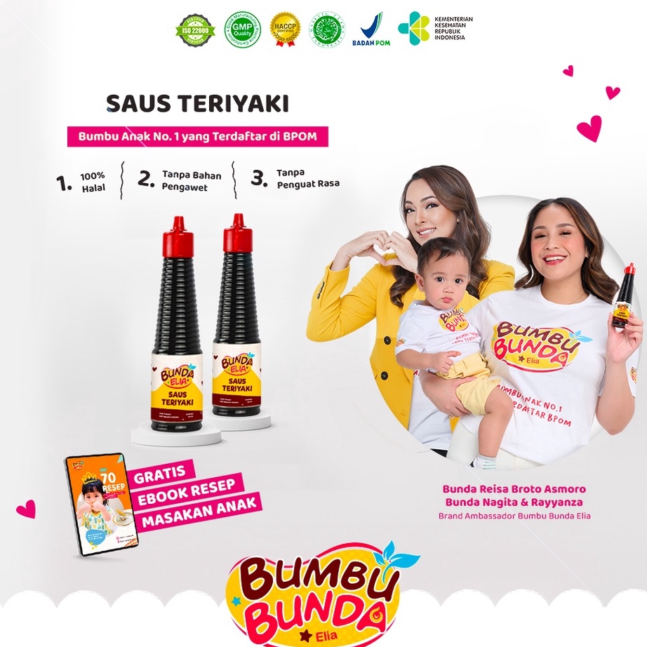 

[KODE PRODUK KDSER5282] Bumbu Bunda Elia Saus Teriyaki Non MSG Non Pengawet / Bumbu MPASI / Bumbu Anak Non MSG / Saos Teriyaki Non MSG Non Pengawet / Saus Teriyaki Halal