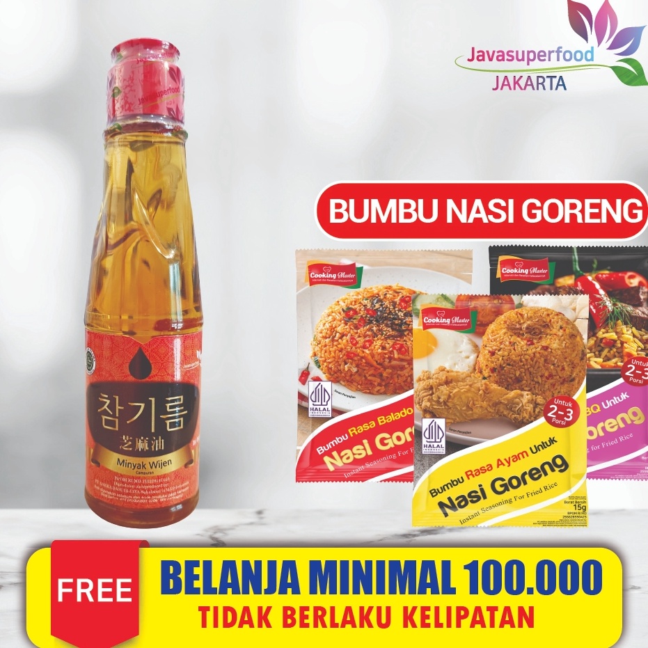 

✶Dijual Murah MINYAK WIJEN JAVA SUPER FOOD 135 ML / SESAME OIL KOREA HALAL Q78