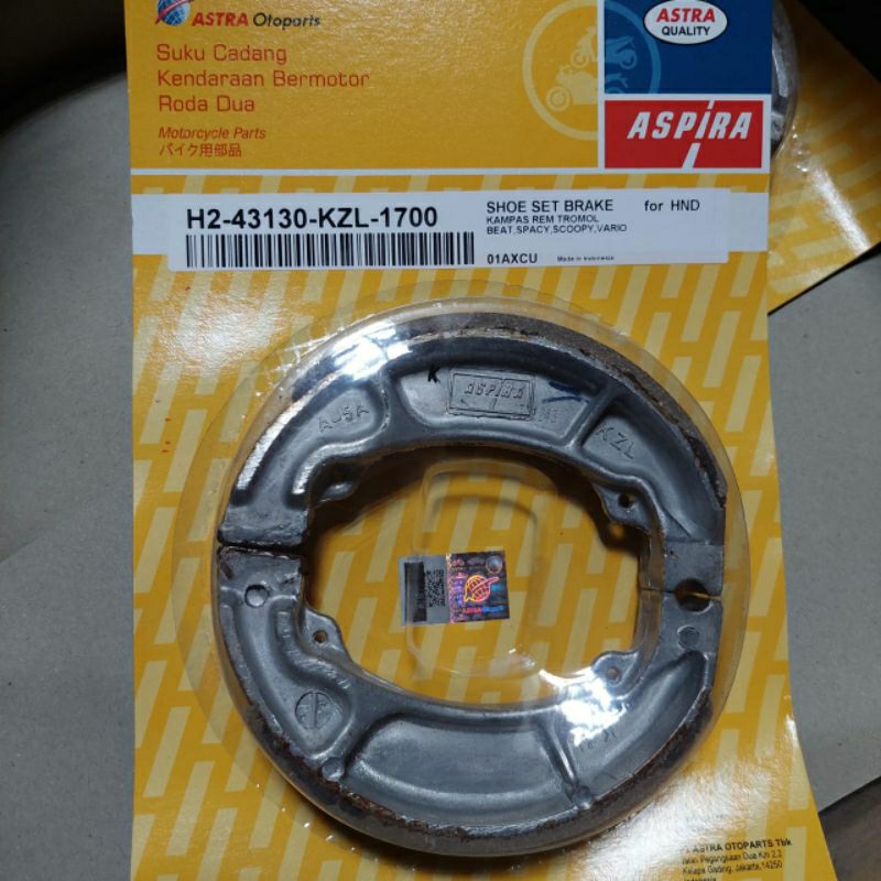 Kampas Rem Belakang Vario Beat Vario Fi Beat Fi Vario Beat Old Asli Ori