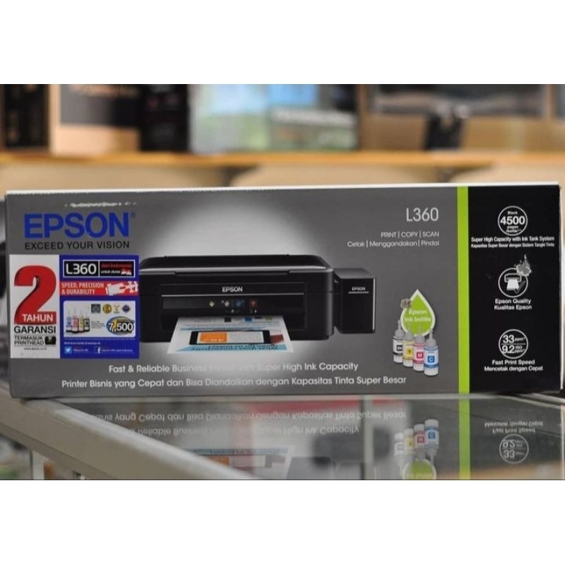 Printer Epson L360 multifungsi berwarna inkjet model C462J