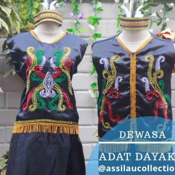 New Stock Pakaian adat Dayak/ baju adat Dayak/ baju Dayak (Dewasa).