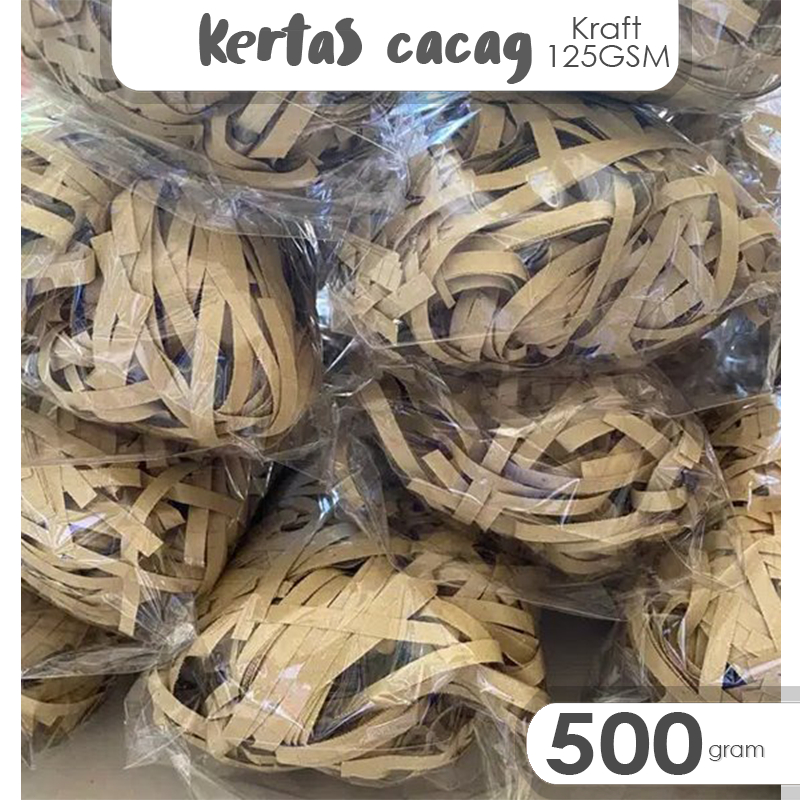 

(MURAH!) Kertas Cacag Tebal 125gsm / Kertas Cacag packing olshop gift box hampers packaging anti pecah / Kertas shraded papper peking online shop