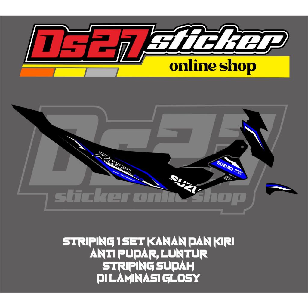 STRIPING MOTOR LIS BODI MOTOR VARIASI SATRIA FU TYPE S