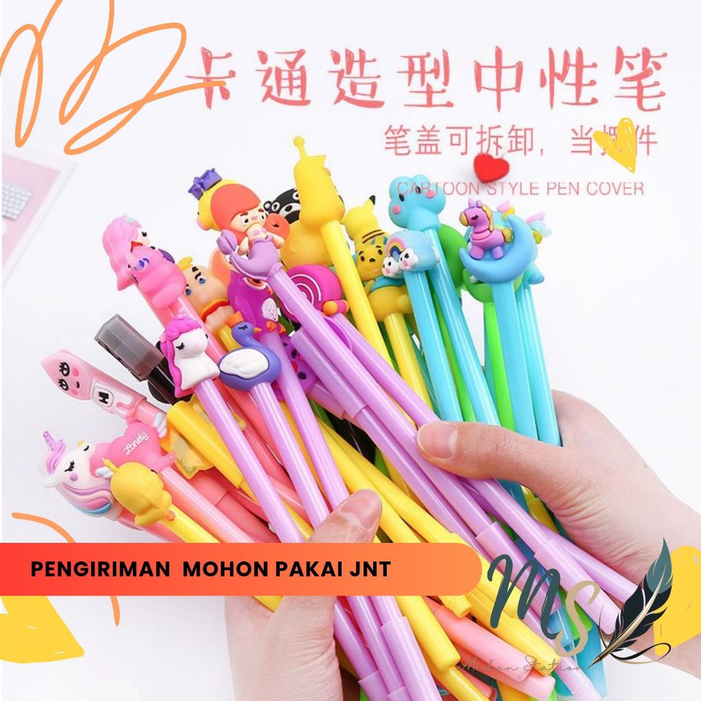 

Medan Station || 1pcs Pulpen Karakter Viral Murah // 1pcs Bolpoin Gel Hitam Karakter Pen Gel Karakter Murah