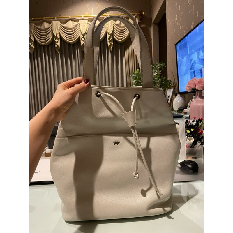 BRAUN BUFFEL Hand Bag White