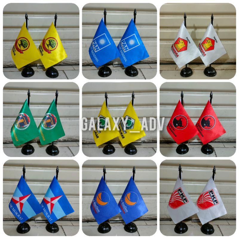 

bendera meja bendera meja partai terlengkap ready stok + tiang