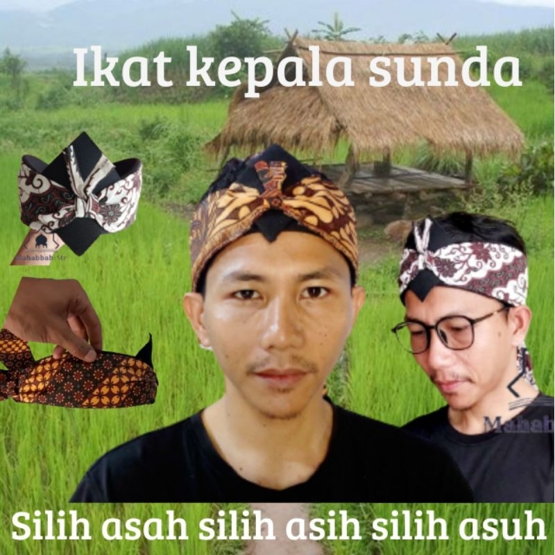 Ikat Sunda Totopong Blangkon Mahkuta Wangsa Blangkon jawa