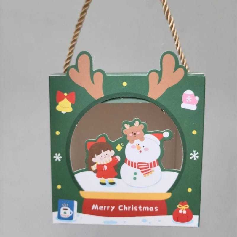 

Box Kue Natal Mini, Box Bingkisan Natal Mini, Kotak Hampers Natal, Box Cookies Natal, Kotak Permen Natal Mini