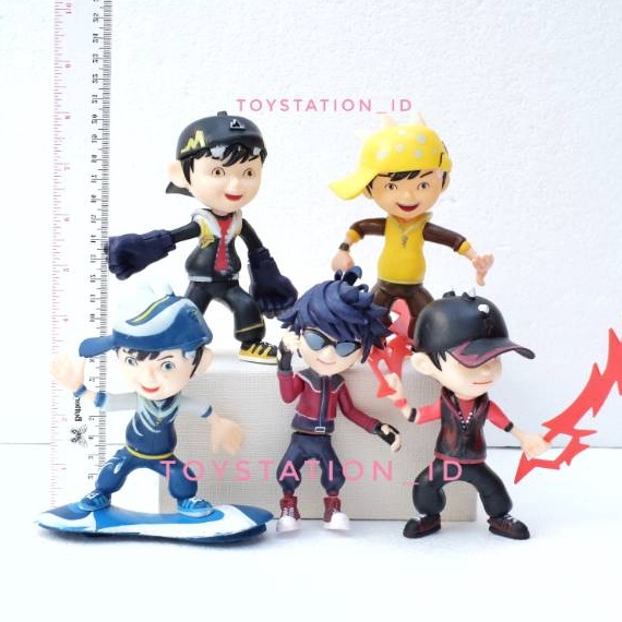 Waktu Terbatas Mainan action figure pajangan boboiboy boboi boy halilintar air angin galaxy petir ya