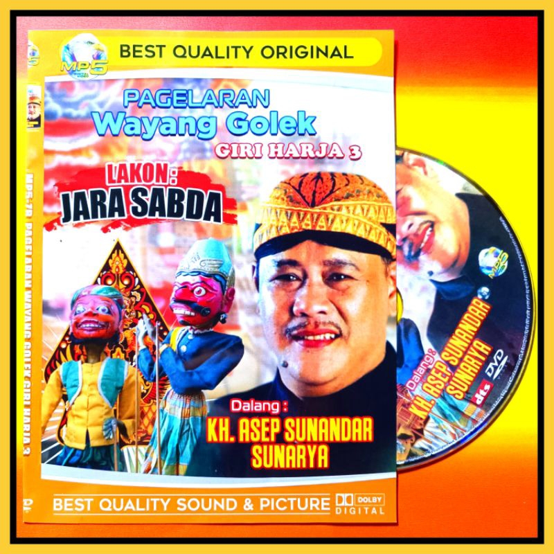 Kaset MP5 Video Seni Sunda Pagelaran Wayang Golek JARA SABDA - CEPOT RARABI Dalang Asep S.