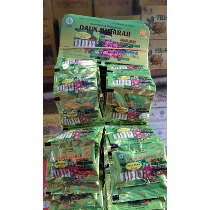 

daun mujarab kap isi 20 saset @20kap Readystock