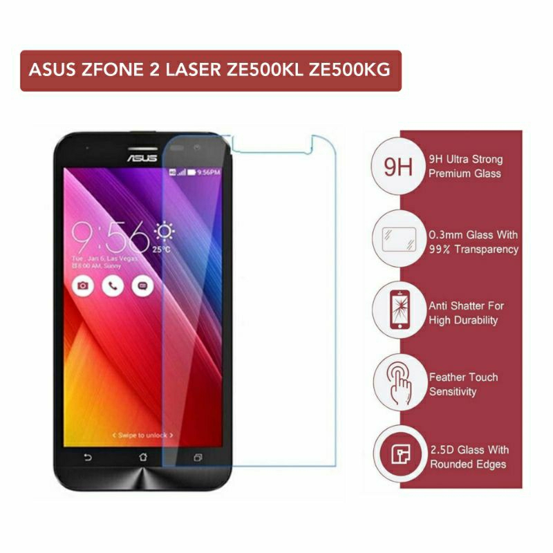Tempered Glass Asus Zenfone 2 Laser 5.0 ZE500KG ZE500KL Z00ED