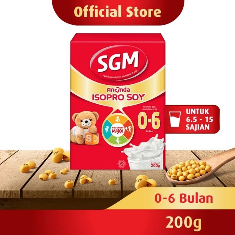 Susu Formula SGM Ananda 0-6 bulan Isopro Soya 200 gram