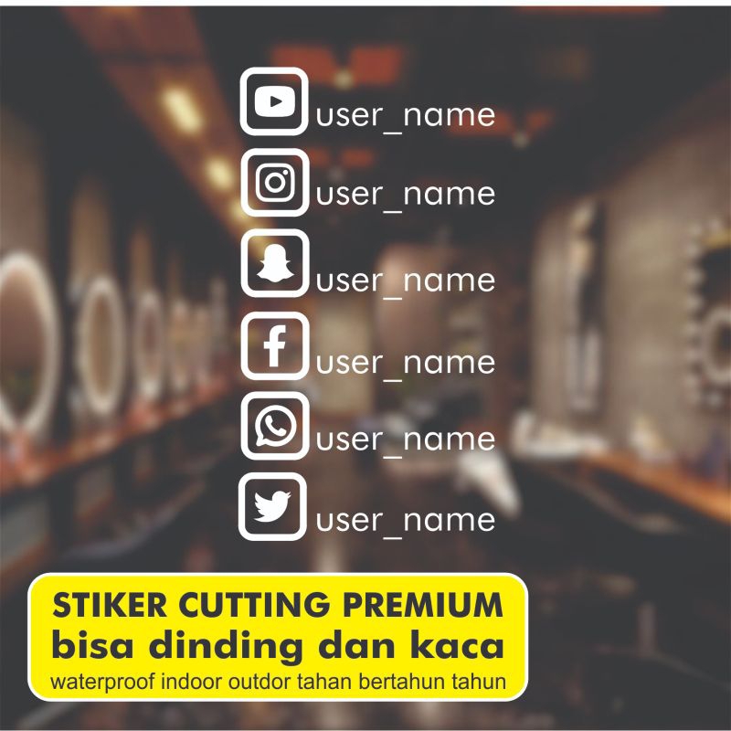 

cutting stiker media sosial ( max uk 15×2 cm )
