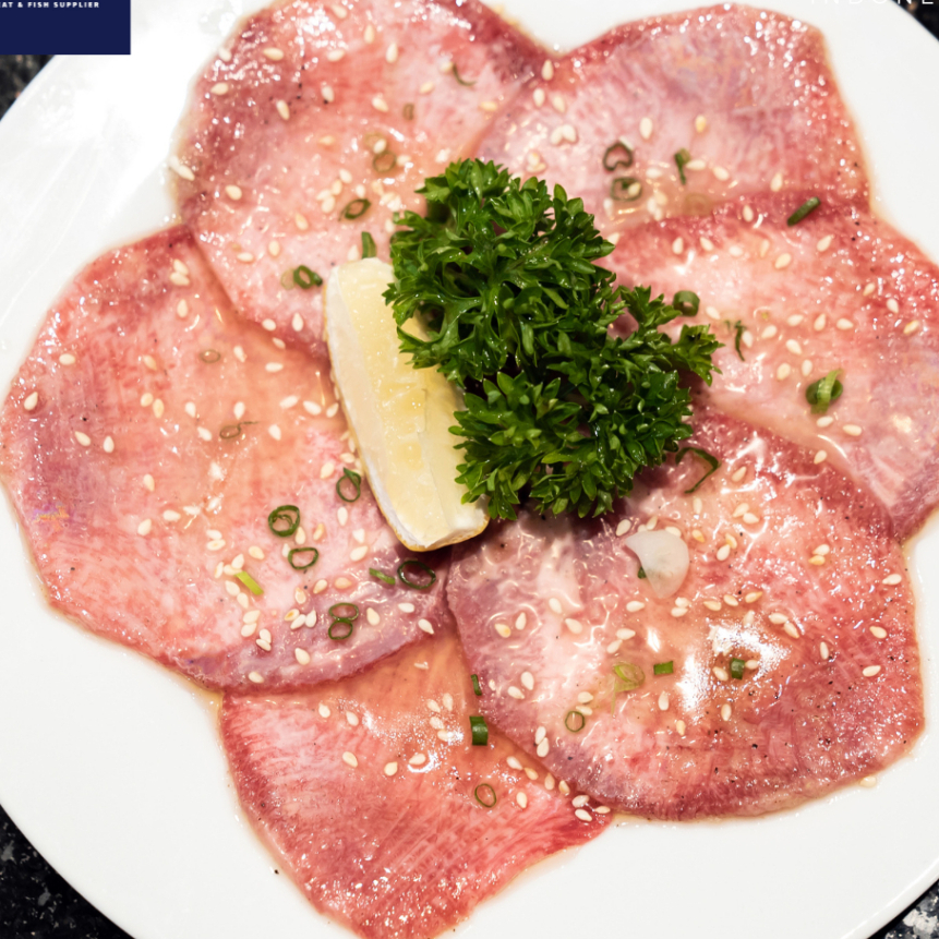 

Lidah Sapi Slice Tipis AUS ● Ox Tongue Sliced ● Gyutan