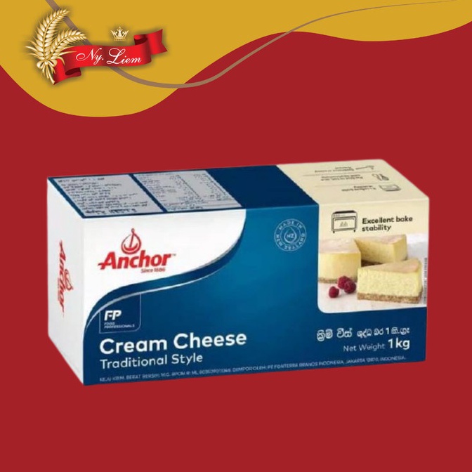 

[PRODUK 6CSBW74] ANCHOR Cream Cheese 1 kg (GOJEK/GRAB ONLY) Baru ⌒O⌒