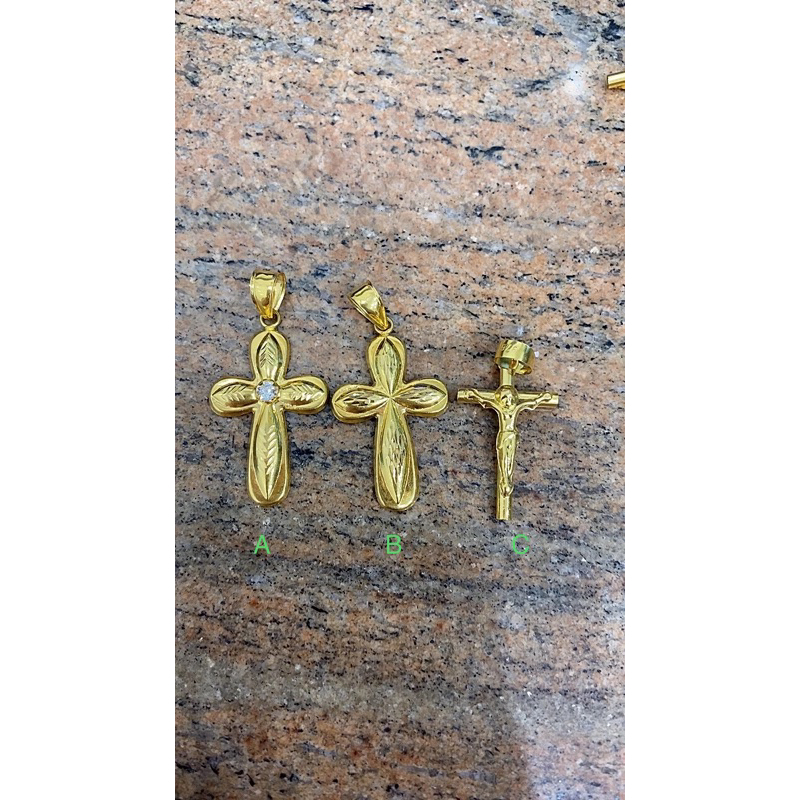 Liontin Salib Emas Asli Kadar 875