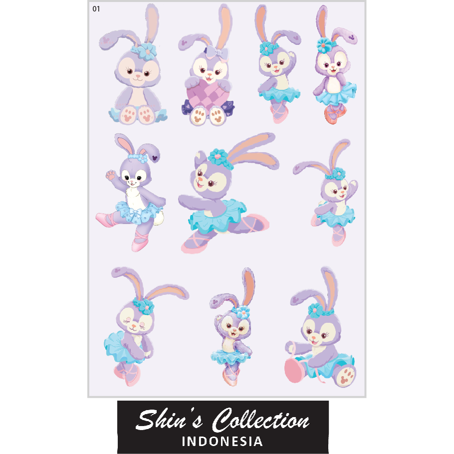 

Sticker stiker murah antiair transparan Stella Lou 1 pc